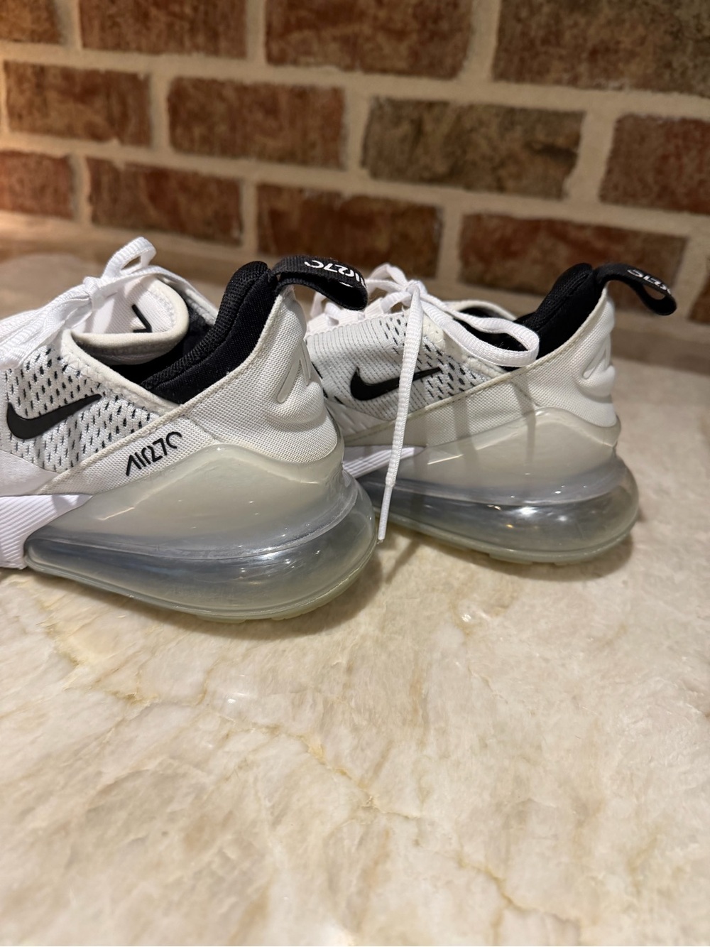Nike Air Max 270 White and Black - Picture 6 of 7